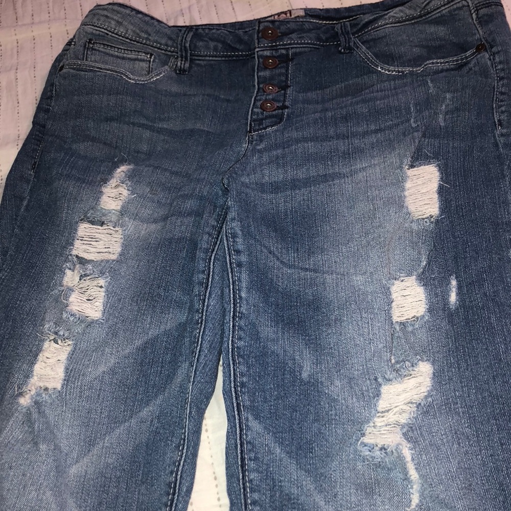Ripped Blue Jeans